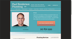Desktop Screenshot of paulhendersonplumbing.com